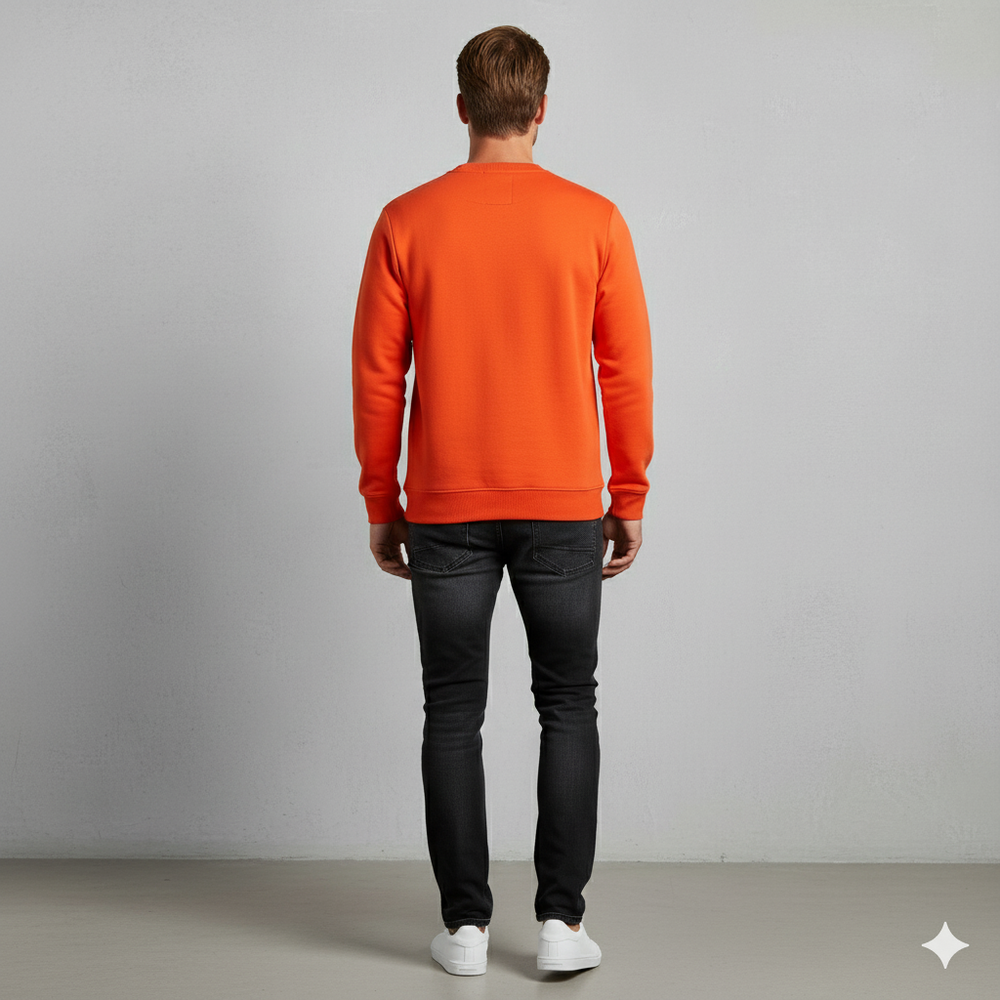 Herren Sweatshirt mit Rundhalsausschnitt