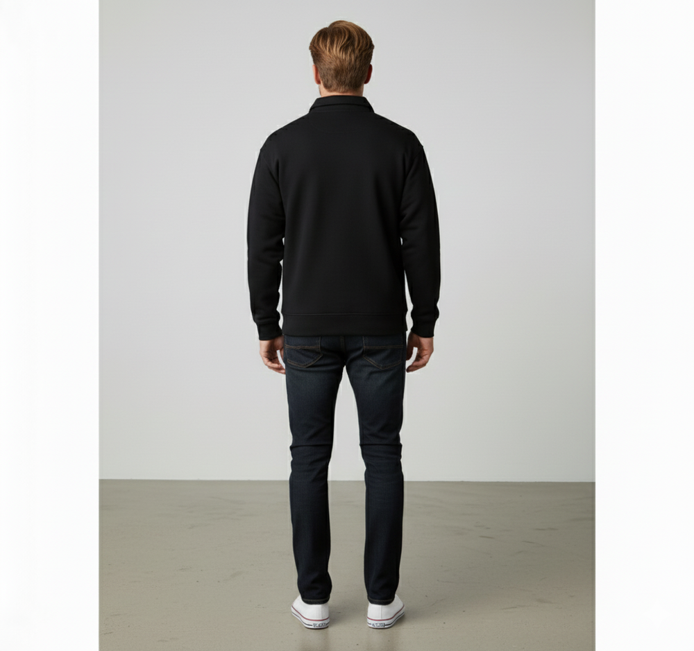 Lässiger Herrenpullover mit Reverskragen | Bequem | Freizeit