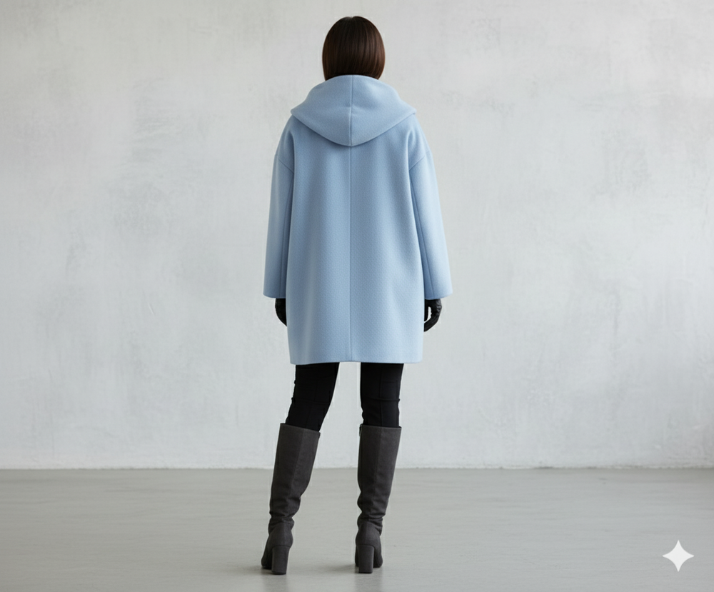 Damen Wollmantel Figurbetont Elegant | Stehkragen | Herbst Winter