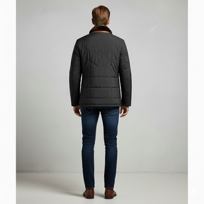 Elegante Herren Steppjacke mit Stehkragen | Warm | Winter