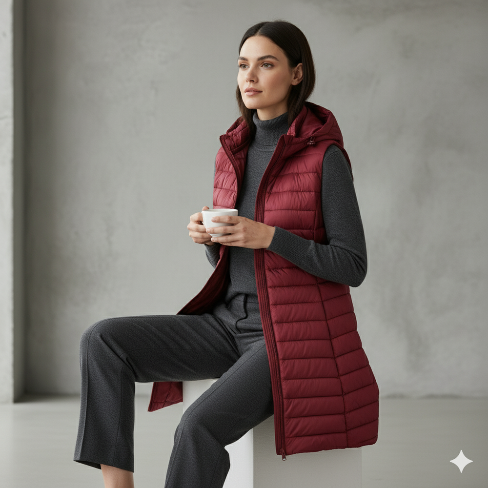 Damenweste mit Kapuze | Leicht & Warm für Herbst/Winter