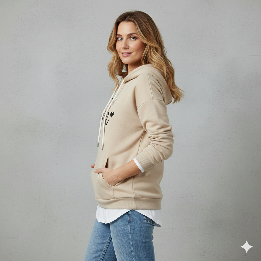 Bequemer Damen Hoodie mit Motiv