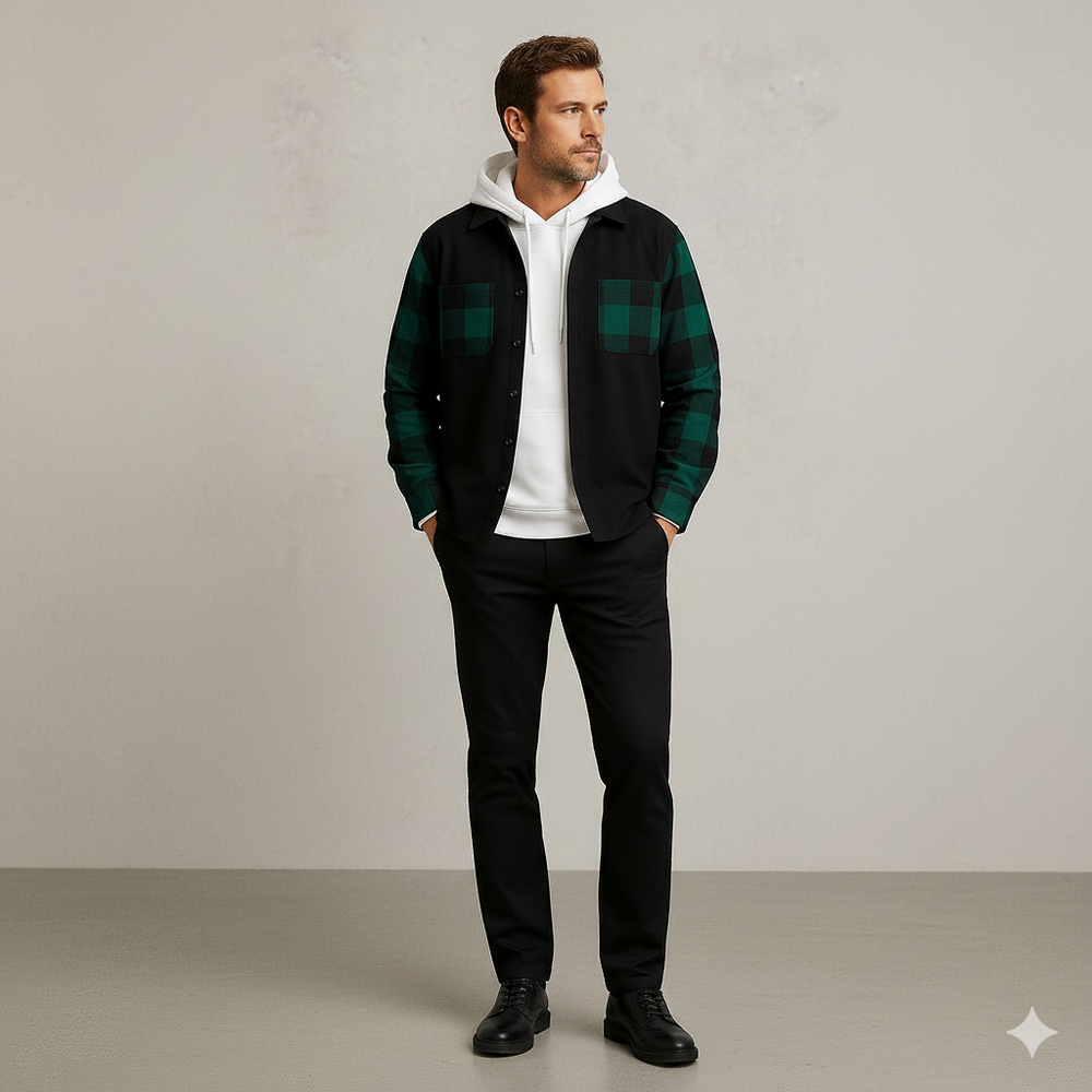 Herren Kariertes Freizeithemd | Leicht & Atmungsaktiv Herbst