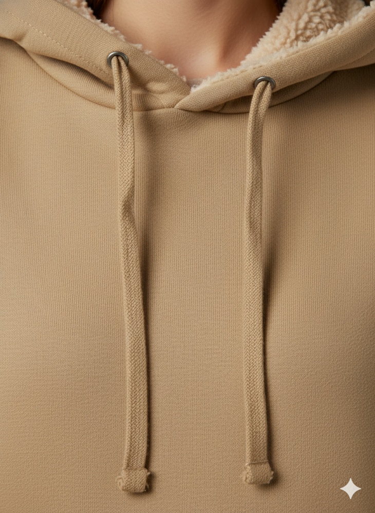 Kuscheliger Damen Hoodie mit Teddyfutter