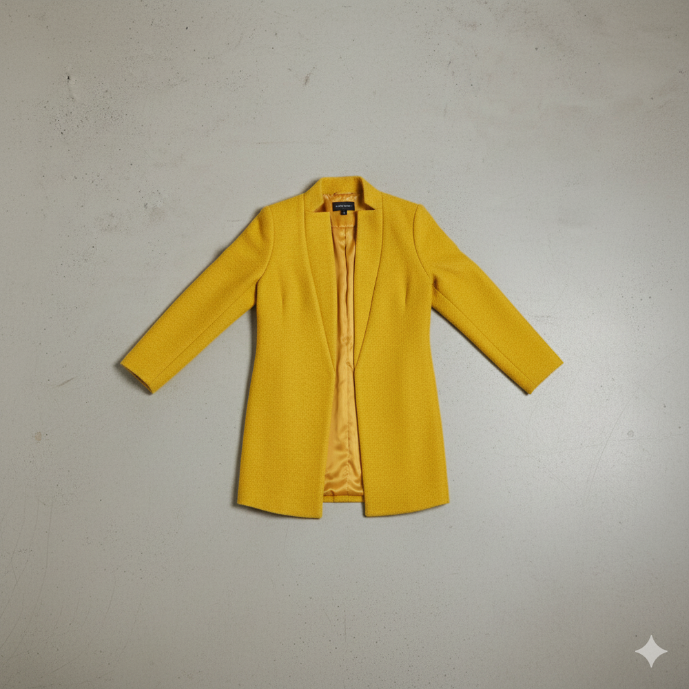 Damen Wollmantel mit Stehkragen | Schmaler Schnitt & Elegant | Herbst/Winter