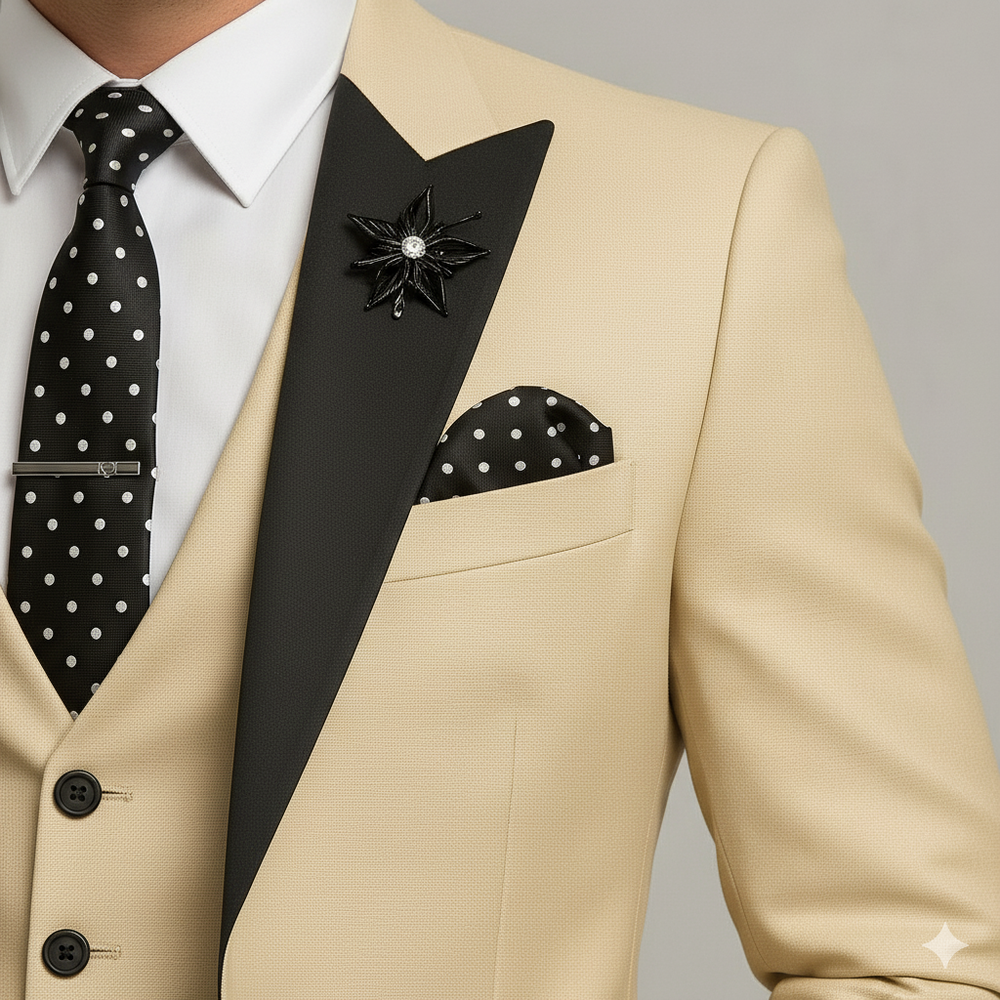 Herren 3-teiliger Anzug Slim Fit | Business Hochzeit Smoking