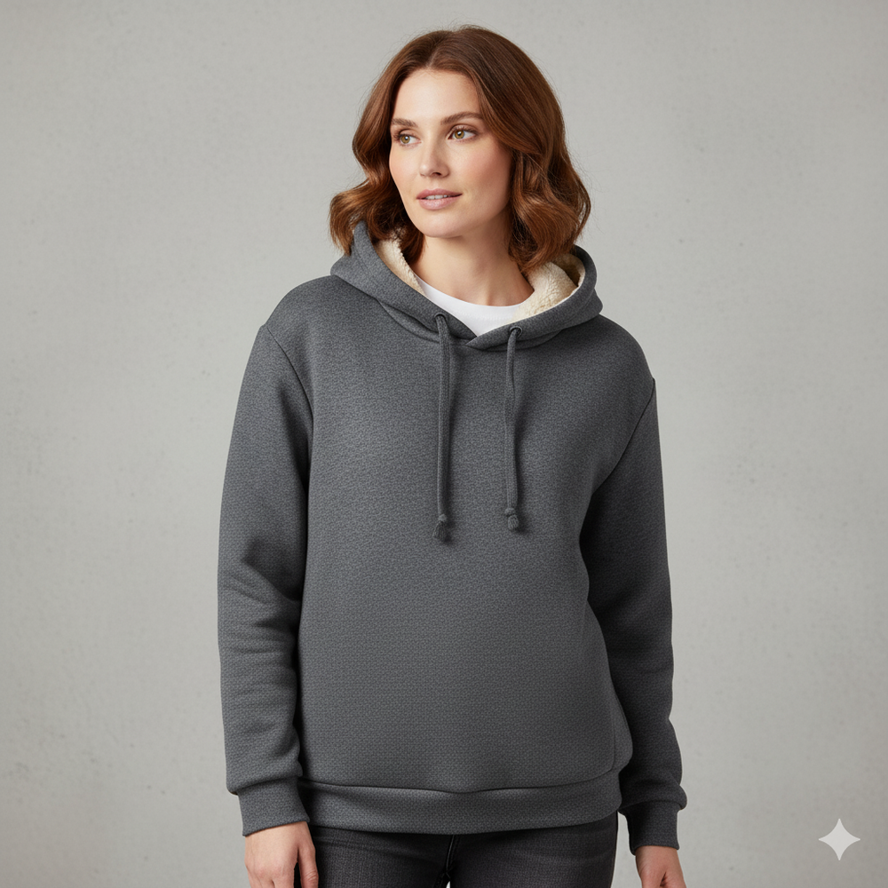 Kuscheliger Damen Hoodie mit Teddyfutter