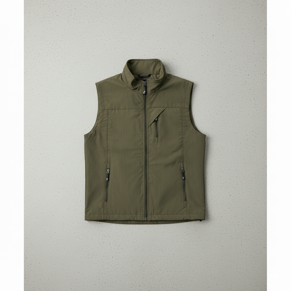 Herren Outdoor Weste mit Reißverschluss | Leicht & Atmungsaktiv