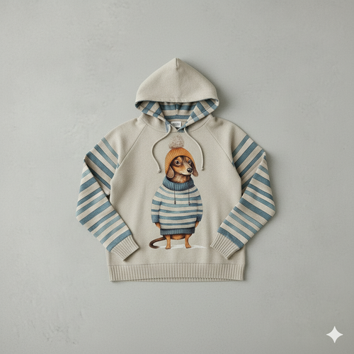 Weicher Damen Hoodie mit Tierprint