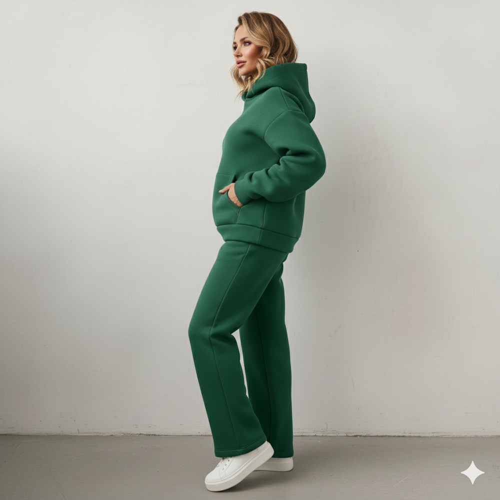 Warmer Damen Hoodie Zweiteiler | Bequem für Herbst & Winter