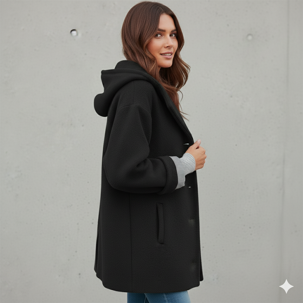 Warmer Damen Mantel aus Teddyfleece | Kuschelig & Elegant für Winter