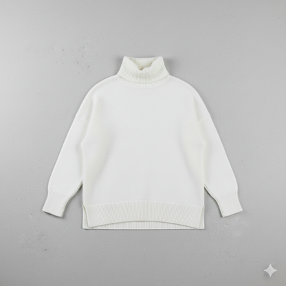 Kuscheliger Damenpullover mit Rollkragen | Warm für Herbst/Winter