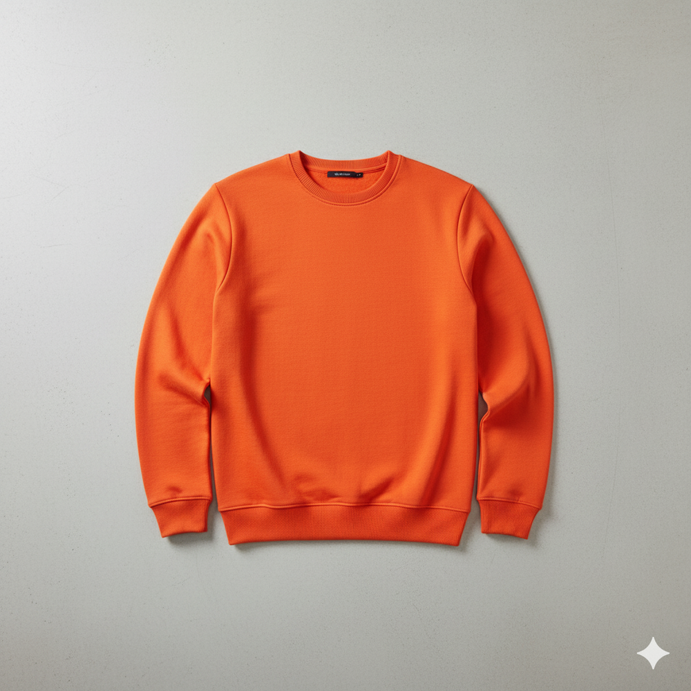 Herren Sweatshirt mit Rundhalsausschnitt