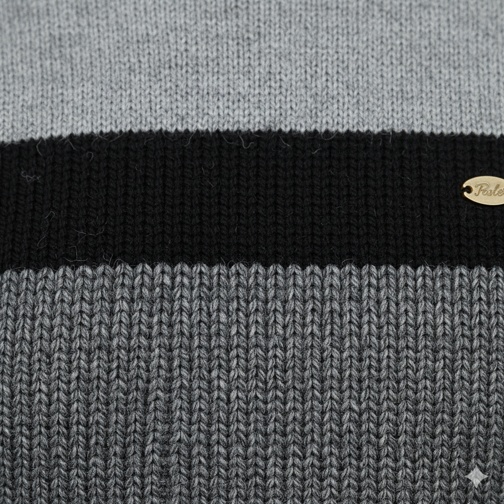 Gemusterter Strickpullover für Herren