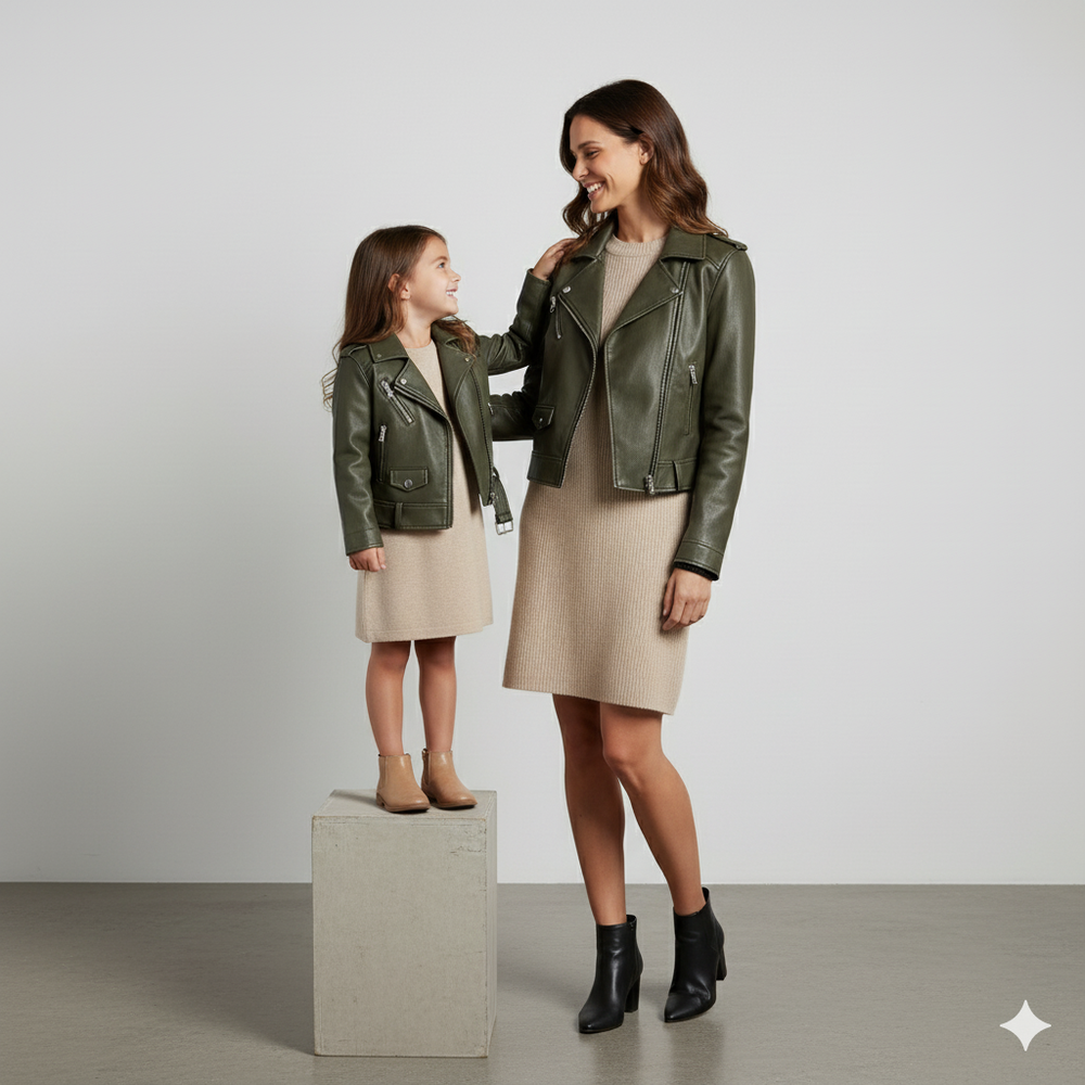 Damen Bikerjacke aus Veganleder | Kurz & Modern | Herbst