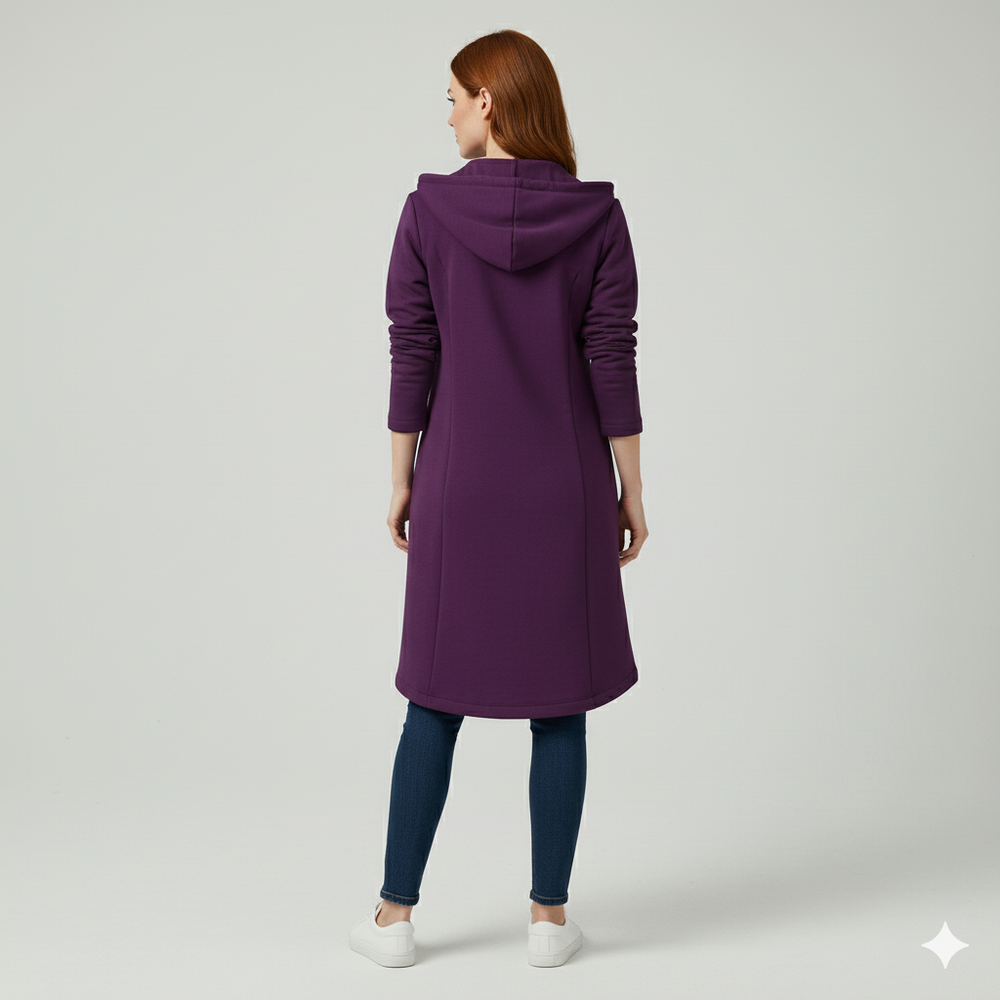 Damen Sweatjacke mit Kapuze & Reißverschluss | Herbst/Winter