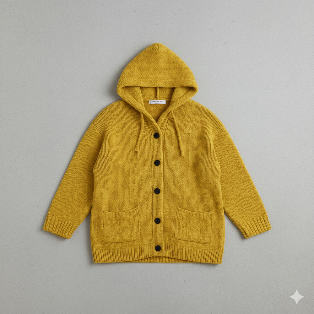 Kuscheliger Damen Strickjacke mit Kapuze | Warm für Herbst/Winter