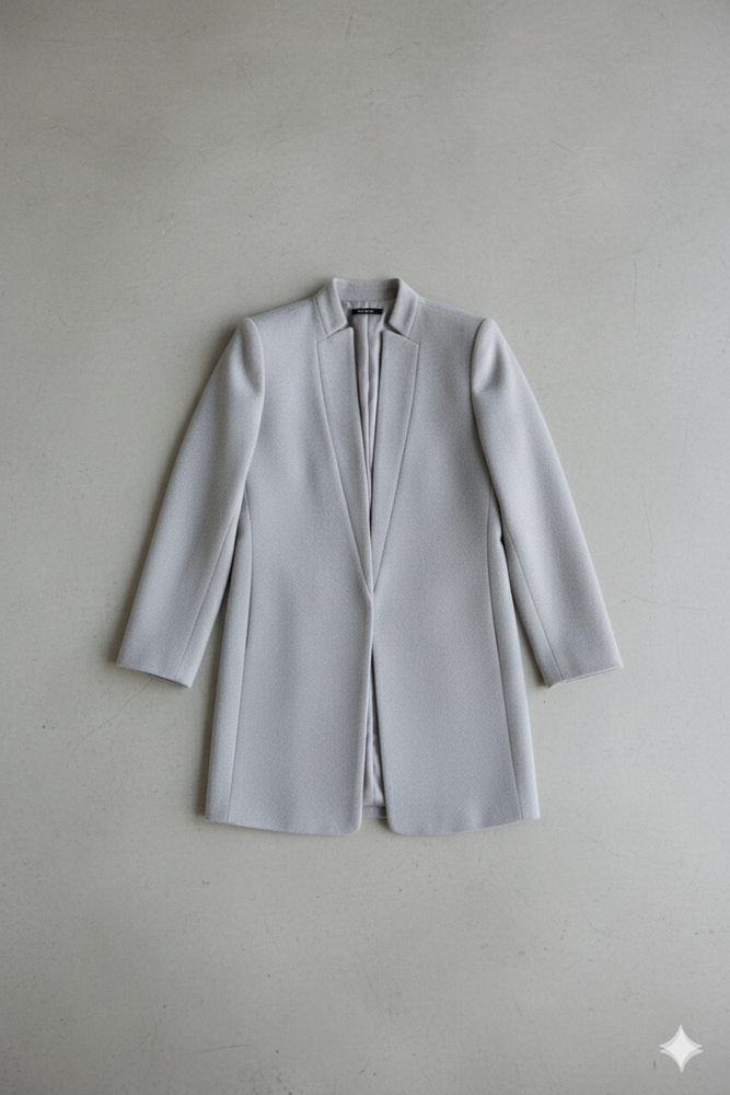 Damen Wollmantel mit Stehkragen | Schmaler Schnitt & Elegant | Herbst/Winter