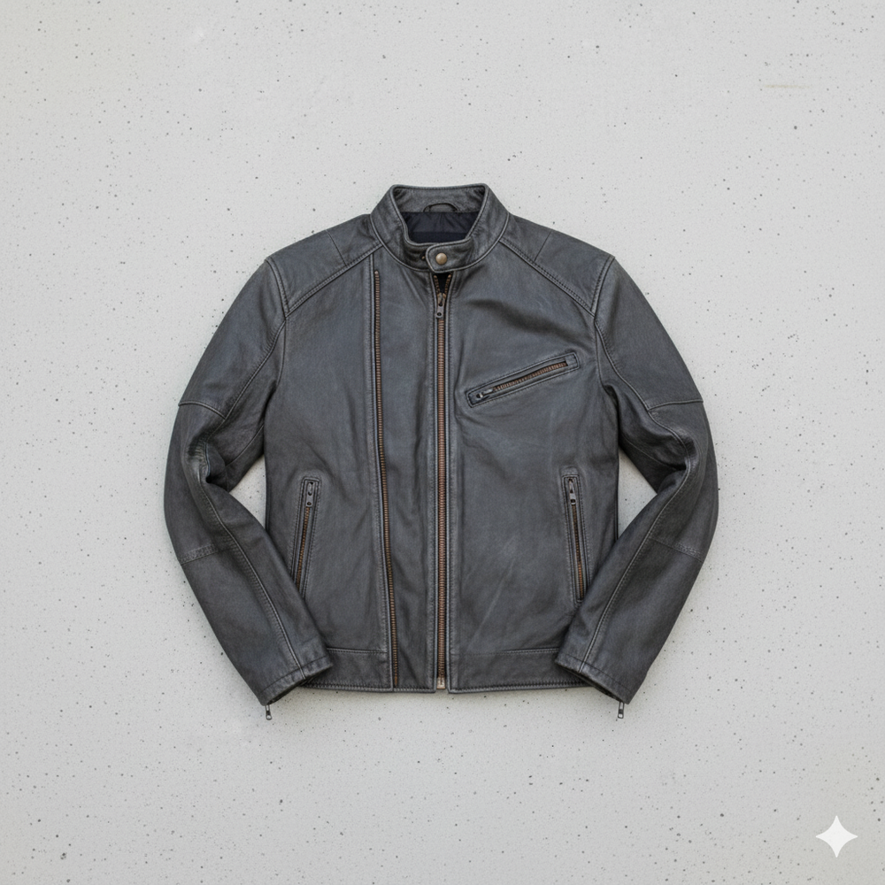Herren Lederjacke im Biker-Stil | Modern & Lässig