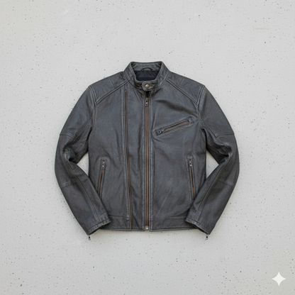 Herren Lederjacke im Biker-Stil | Modern & Lässig