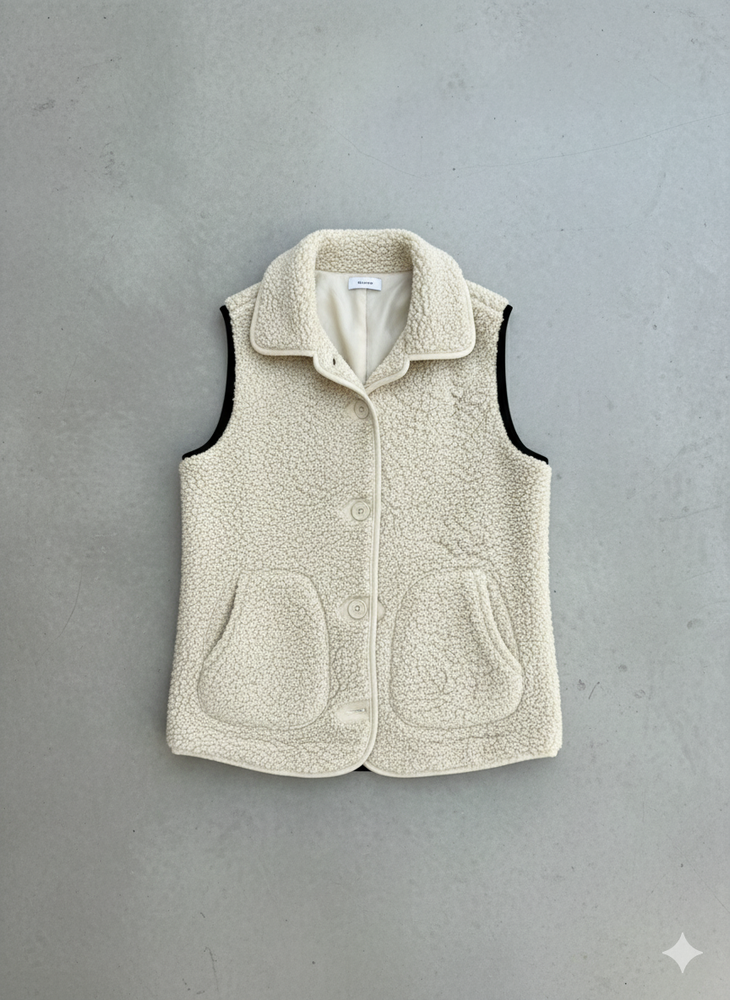 Kuschelige Damenweste mit Knöpfen | Warm für Herbst/Winter
