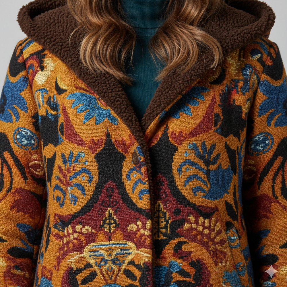 Damen Fleecejacke mit Kapuze | Plüsch & Kuschelig | Herbst/Winter