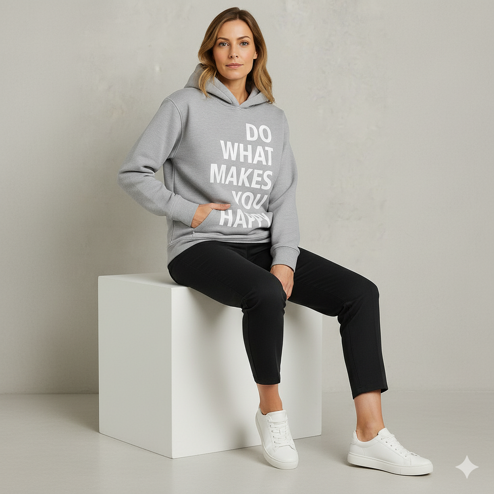 Lässiger Damen Hoodie mit Statement-Print | Freizeit & Winter