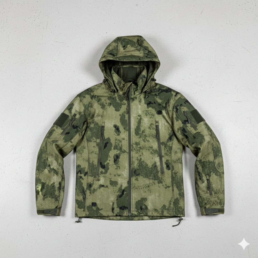 Herren Outdoor Taktikanzug mit Kapuze | Wasserabweisend & Winter