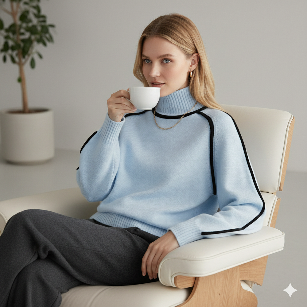 Damenpullover mit Stehkragen | Locker & Modern für Herbst/Winter