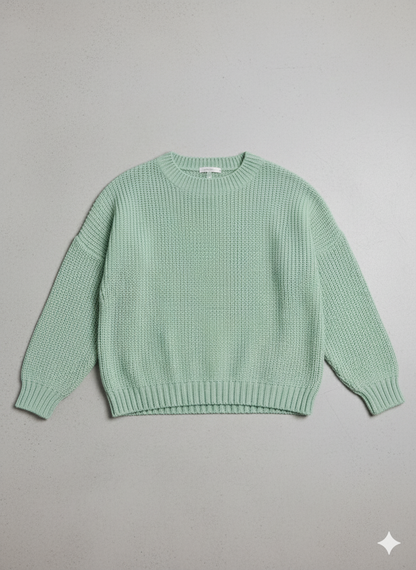 Locker gestrickter Damenpullover | Oversize & Freizeit