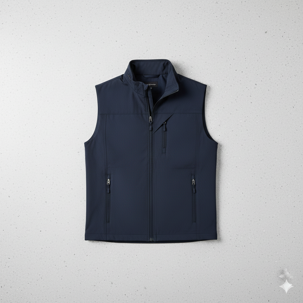 Herren Outdoor Weste mit Reißverschluss | Leicht & Atmungsaktiv