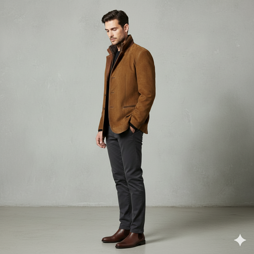 Herren Sakko aus Wildleder | Freizeit & Übergang | Herbst/Winter