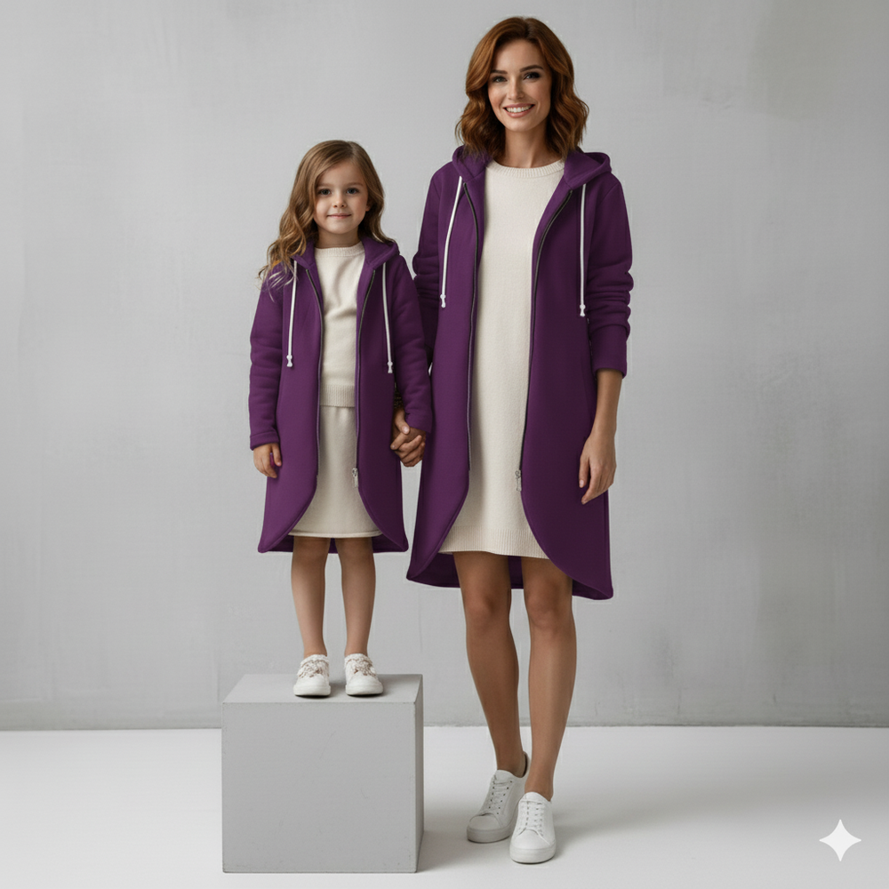 Damen Sweatjacke mit Kapuze & Reißverschluss | Herbst/Winter