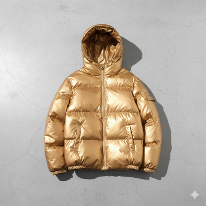 Herren Steppjacke mit Kapuze | Winter | Warm & Modern