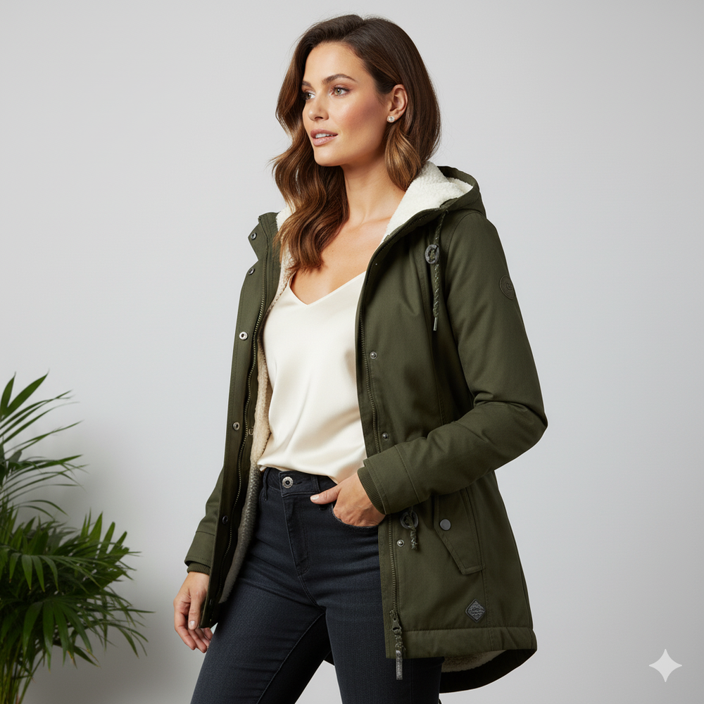 Damen Winterjacke mit Fleecefutter | Warm & Wetterfest