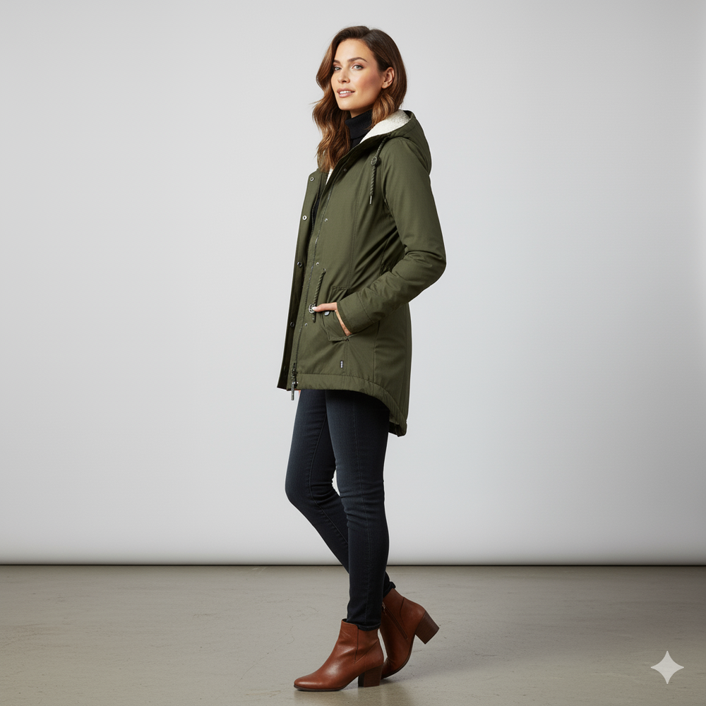 Damen Winterjacke mit Fleecefutter | Warm & Wetterfest