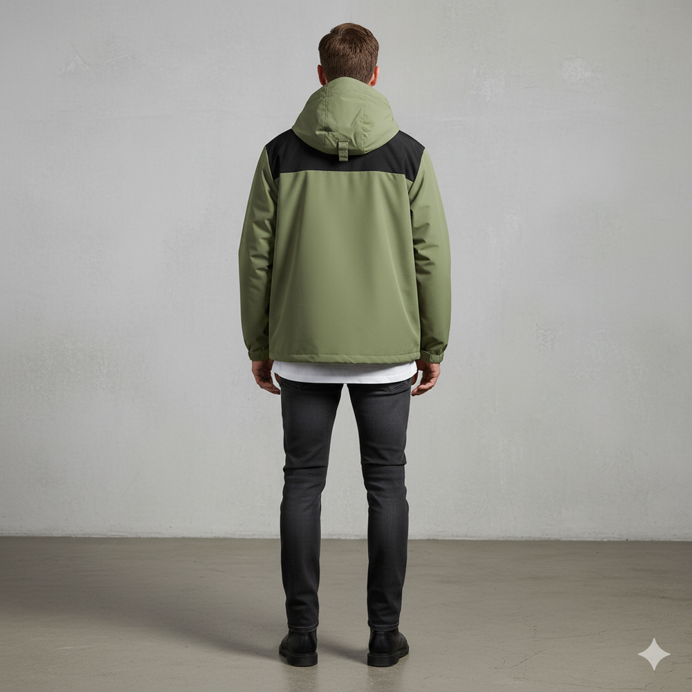 Herren Outdoorjacke mit Kapuze | Winddicht & Leicht | Freizeit