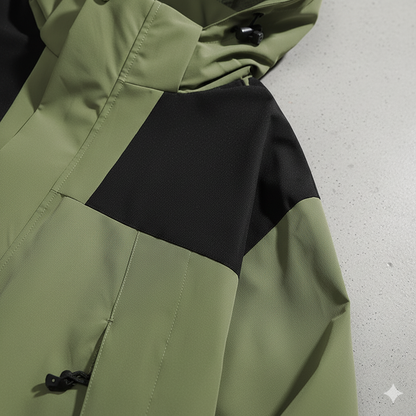 Herren Outdoorjacke mit Kapuze | Winddicht & Leicht | Freizeit