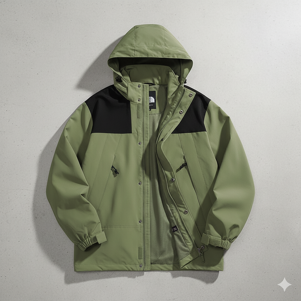 Herren Outdoorjacke mit Kapuze | Winddicht & Leicht | Freizeit