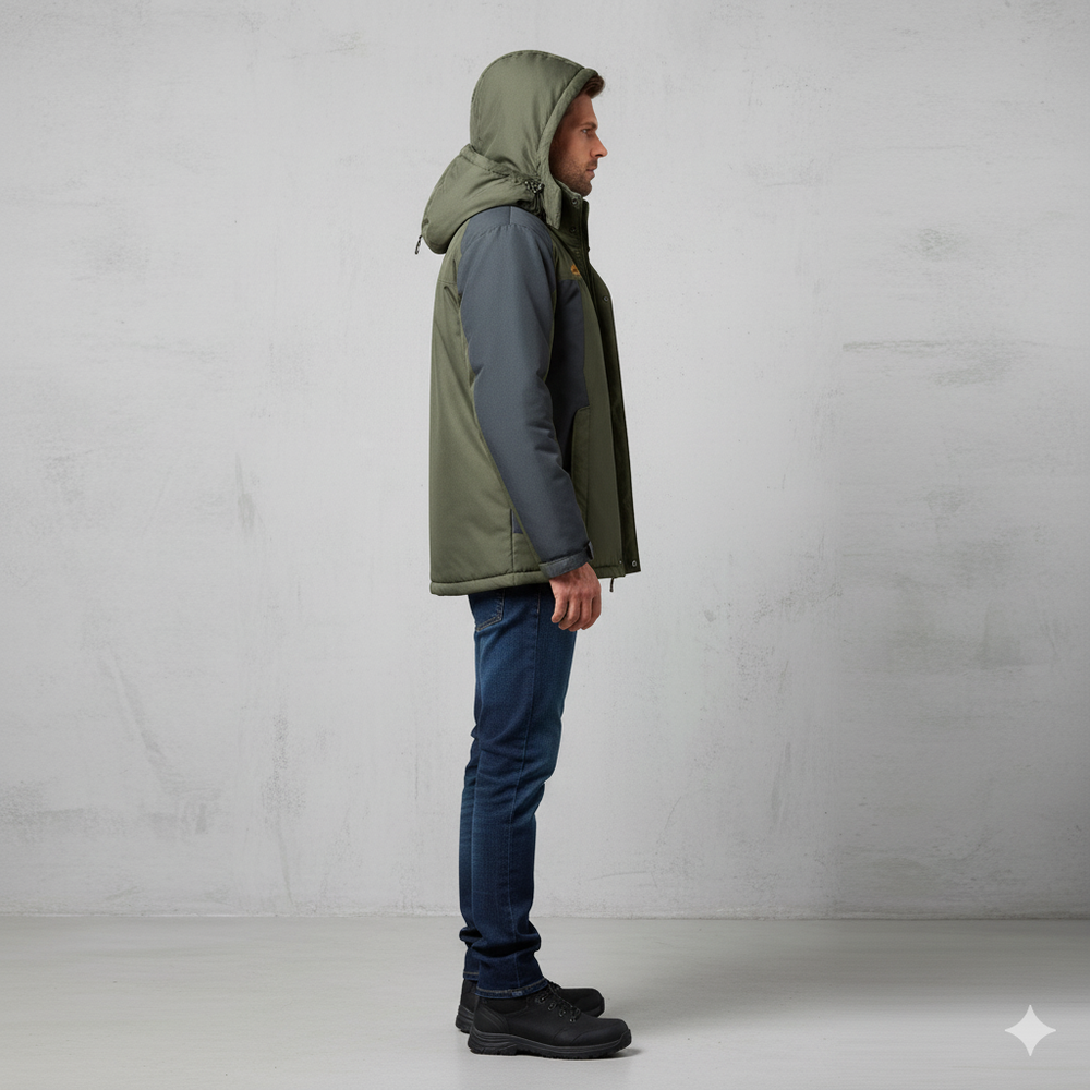 Herren Skijacke mit Kapuze | Winddicht & Warm | Winter Outdoor