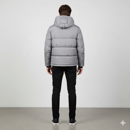 Herren Steppjacke mit Kapuze | Winter | Warm & Atmungsaktiv