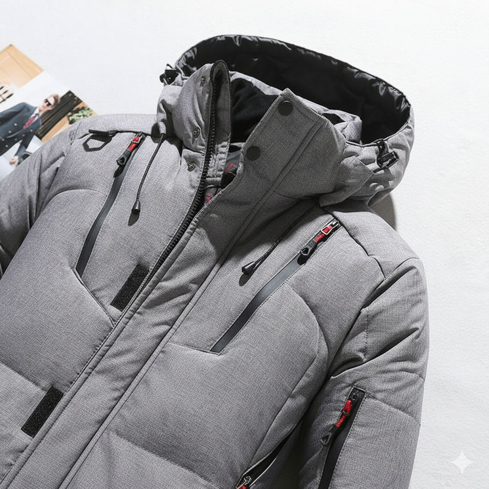 Herren Steppjacke mit Kapuze | Winter | Warm & Atmungsaktiv