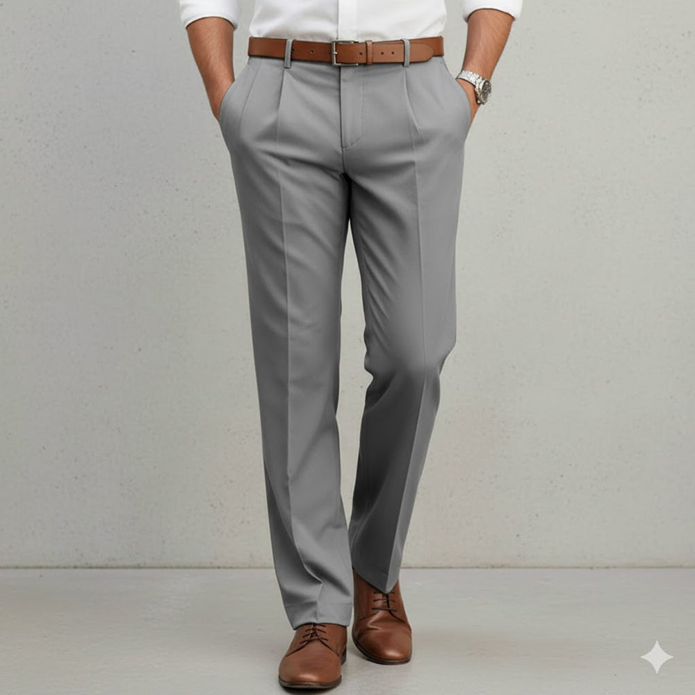 Klassische Herren Stoffhose | Regular Fit & Knitterarm