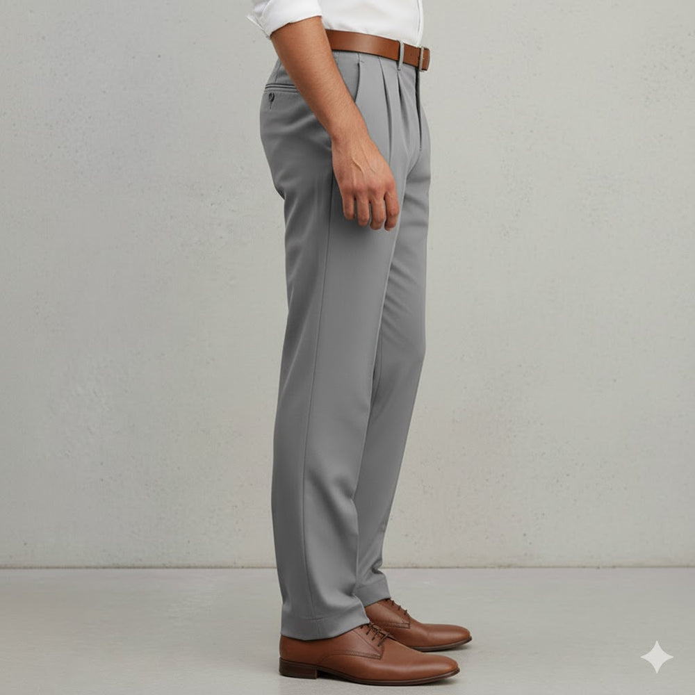 Klassische Herren Stoffhose | Regular Fit & Knitterarm