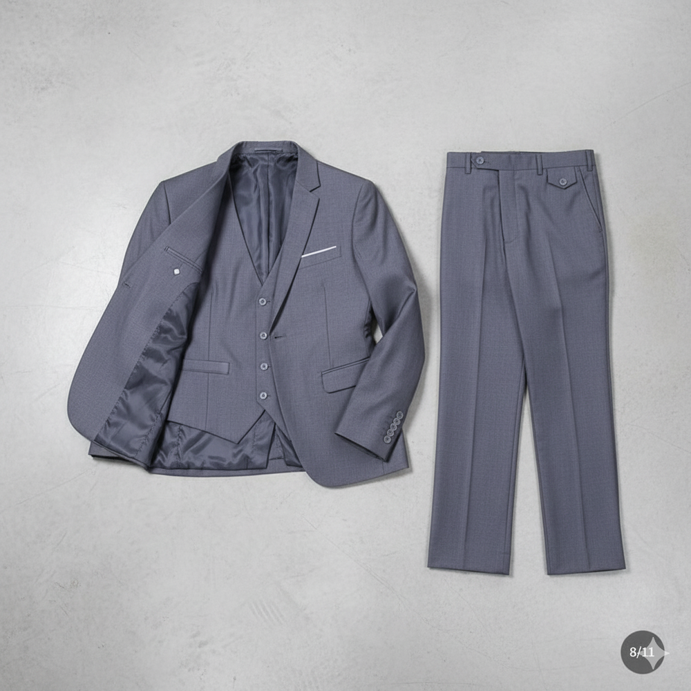 Herren Anzug 3-teilig | Slim Fit Elegant für Business & Hochzeit