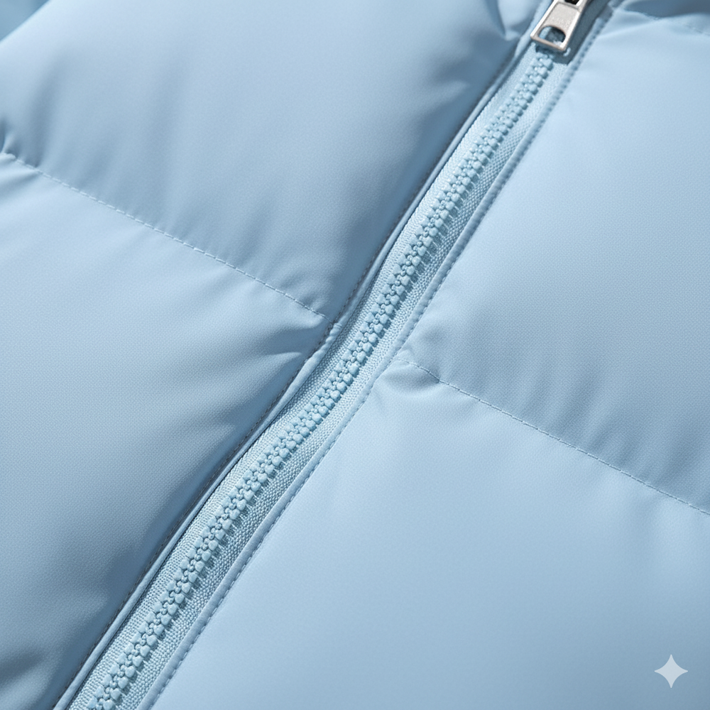 Warme Herren Pufferjacke mit Kapuze