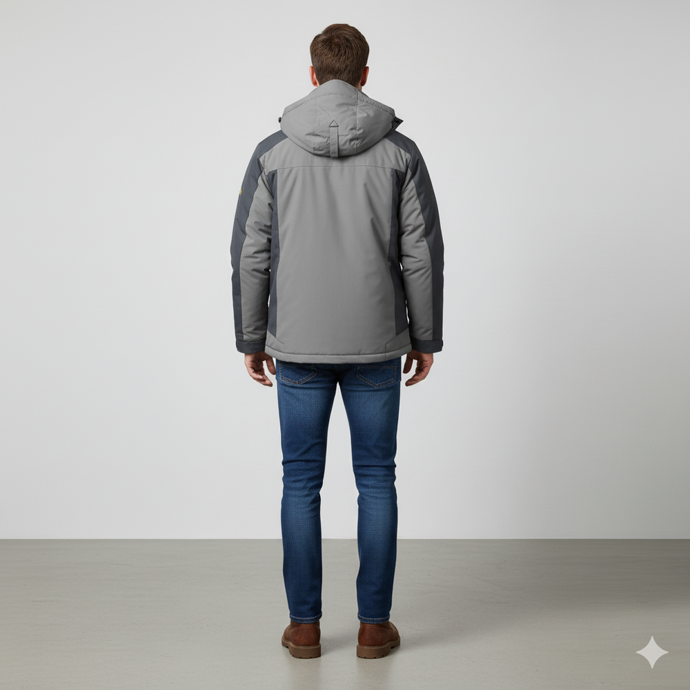 Herren Skijacke mit Kapuze | Winddicht & Warm | Winter Outdoor