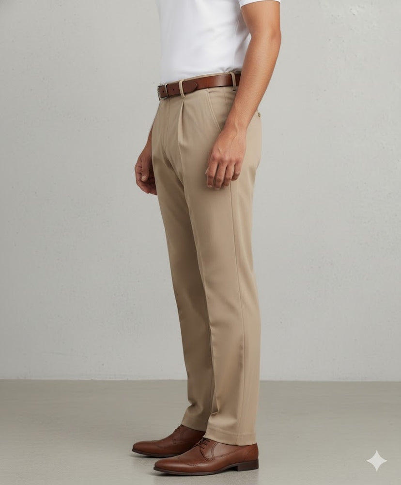 Klassische Herren Stoffhose | Regular Fit & Knitterarm