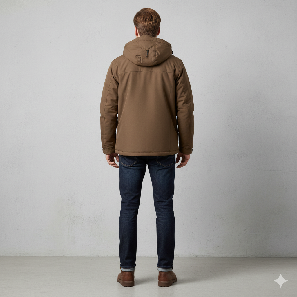 Herren Skijacke mit Kapuze | Winddicht & Warm | Winter Outdoor