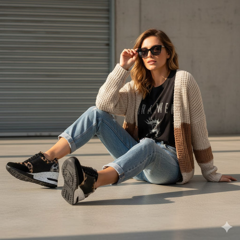 Damen Sneaker mit Keilabsatz | Bequem & Atmungsaktiv